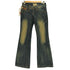 LOLITA JEANS ヒゲ レザーポケット フレアデニム Y2K レディース 25