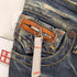 LOLITA JEANS ヒゲ レザーポケット フレアデニム Y2K レディース 25