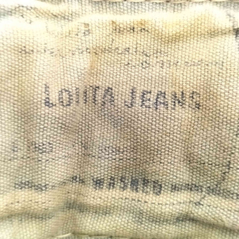 LOLITA JEANS ヒゲ レザーポケット フレアデニム Y2K レディース 25
