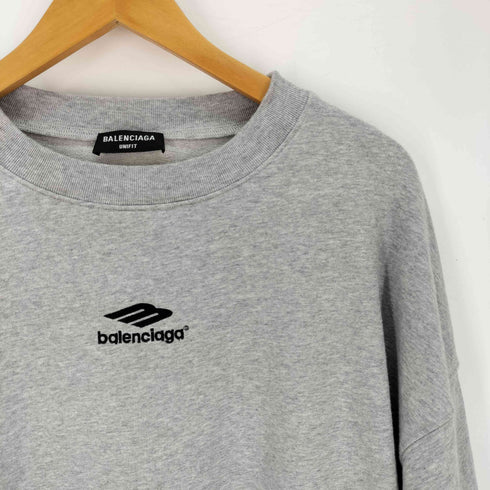 バレンシアガ BALENCIAGA ロゴ刺繍クルーネックスウェットシャツ メンズ import:L