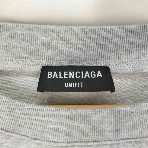 バレンシアガ BALENCIAGA ロゴ刺繍クルーネックスウェットシャツ メンズ import:L