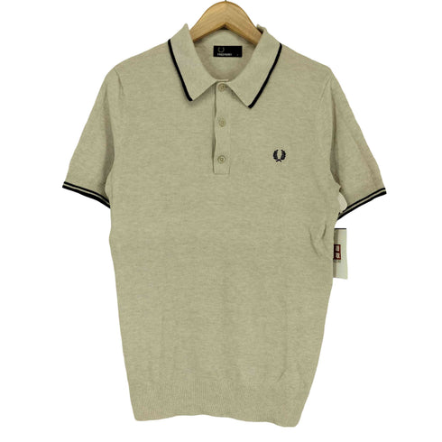 フレッドペリー FRED PERRY ティップド ニット ショートスリーブ ポロシャツ スエードヘッド レディース S