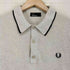 フレッドペリー FRED PERRY ティップド ニット ショートスリーブ ポロシャツ スエードヘッド レディース S