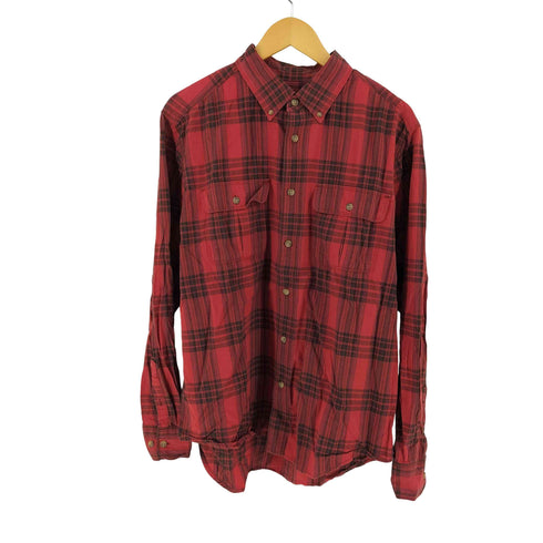 エディーバウアー Eddie Bauer 両フラップ ボタンダウンチェックシャツ メンズ JPN:XL