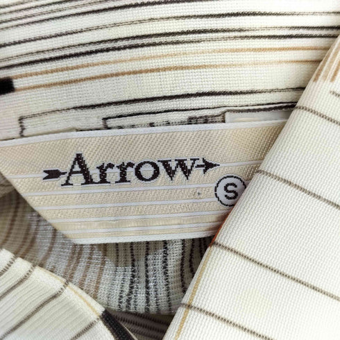 アロー ARROW 幾何学 襟芯 ロングスリーブシャツ メンズ JPN:S