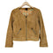 A・I・C ゴートレザー ノーカラージャケット レディース JPN:M