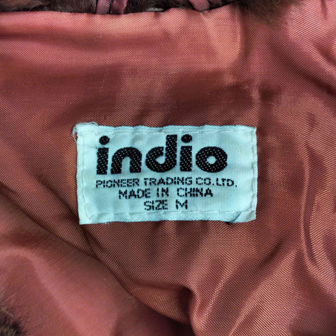 Indio ショート丈 ラビットファージャケット レディース JPN:M