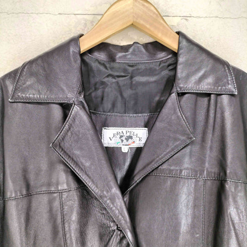 ベラペレ VERA PELLE リアルレザーカーコート レディース JPN:L