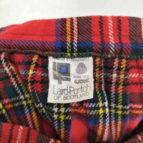 Laird Portch スコットランド製 タータンチェック ラップスカート レディース US:28-29