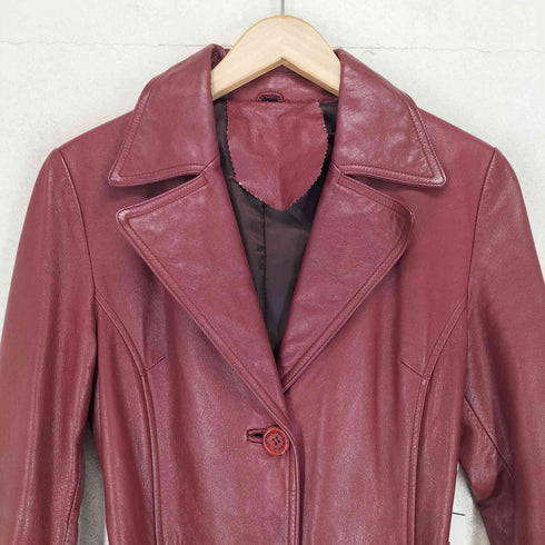 cow leather カウレザー 牛革 ロングコート トレンチコート レディース 66