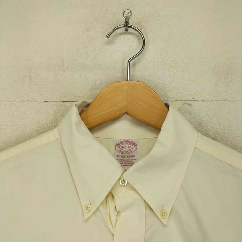 ブルックスブラザーズ BROOKS BROTHERS TRADITIONAL スーピマコットン ボタンダウンシャツ 生成り メンズ 16 1/2