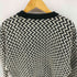 90S TRUTUS BIANCARRA レザー切替 ヘリンボーン柄 ニット セーター メンズ import:M