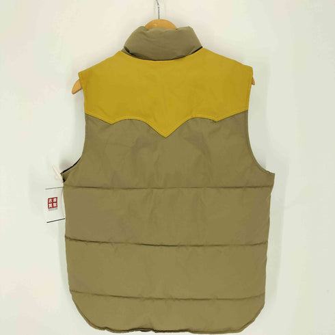 サジェスション Suggestion フェイクレザー 切替 中綿 ベスト メンズ import:XL
