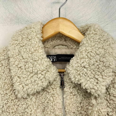 ザラ ZARA ボアボンバージャケット レディース import:M
