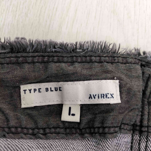 アヴィレックス AVIREX パッチポケット ロングデニムスカート レディース JPN:L