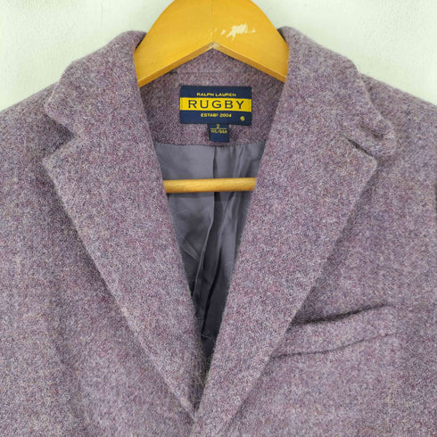 ラグビーラルフローレン Rugby Ralph Lauren ウール アルパカ 3Bシングルテーラードジャケット レディース JPN:2