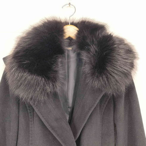 トランスワーク TRANS WORK fox fur フォックスファー ショートコート レディース 40