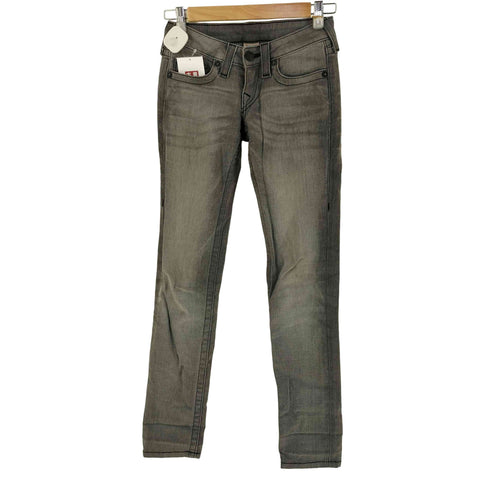 トゥルーレリジョン TRUE RELIGION USA製 5ポケット スリム デニムパンツ レディース 24