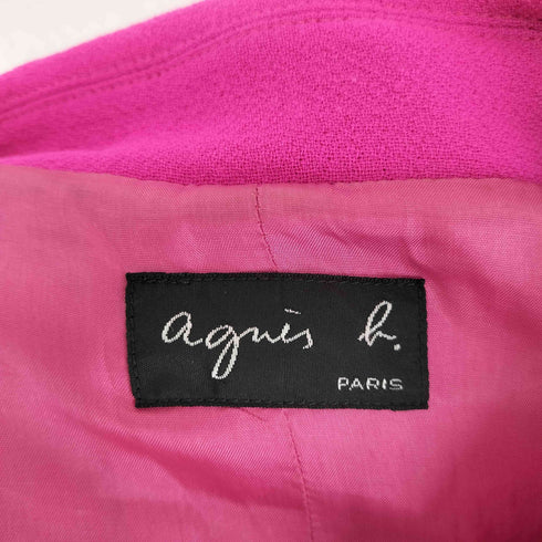 アニエスベー agnes b. 3ボタン ロングコート レディース 38