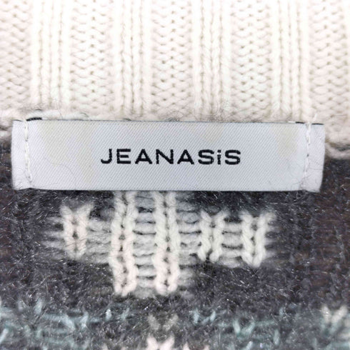 ジーナシス JEANASIS ノルディック柄 アクリルニット レディース FREE