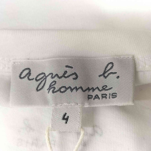 アニエスベーオム Agnes b.homme ラインアート プリントTシャツ メンズ JPN:4