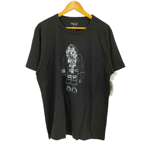 アニエスベーオム Agnes b.homme ラインアート プリントTシャツ メンズ JPN:4
