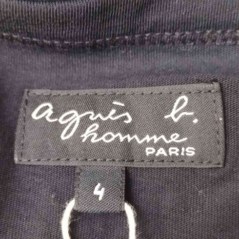 アニエスベーオム Agnes b.homme ラインアート プリントTシャツ メンズ JPN:4