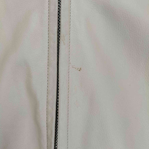 カステルバジャック CASTELBAJAC real leather リアルレザー スタンドカラー レザー ジャケット レディース 66