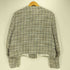 ザラ ZARA 金ボタン ノーカラー ツイードジャケット レディース import:L