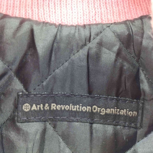 Art & Revolution Organization アート・アンド・レボリューション・オーガニゼーション バイカラーウールスタジアムジャンパー レディース
