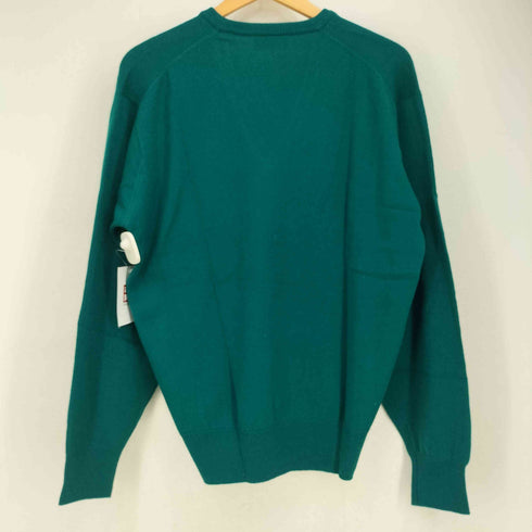 シュミーズラコステ CHEMISE LACOSTE ウール100 Vネック フロントロゴ ニット セーター レディース US:4