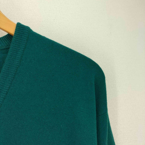 シュミーズラコステ CHEMISE LACOSTE ウール100 Vネック フロントロゴ ニット セーター レディース US:4
