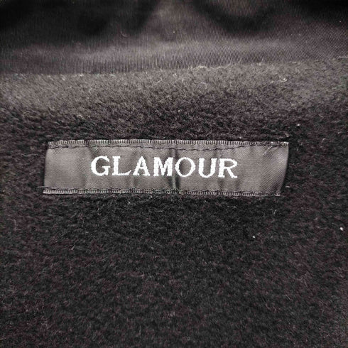 GLAMOUR グラマー 裏地フリース スムース ブラック モッズ ミリタリー オーバーサイス ロング コート Y2K メンズ