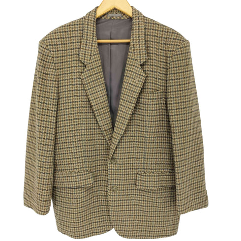lytham ウール混 千鳥格子 2Bシングルテーラードジャケット メンズ