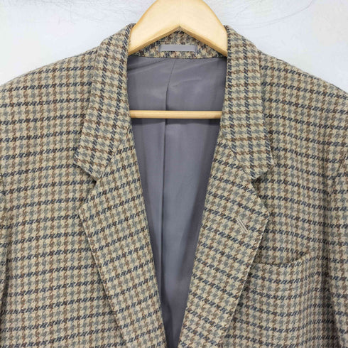 lytham ウール混 千鳥格子 2Bシングルテーラードジャケット メンズ