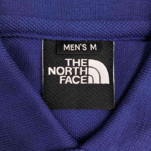 ザノースフェイス THE NORTH FACE ロゴ刺繍 長袖ポロシャツ メンズ import:M