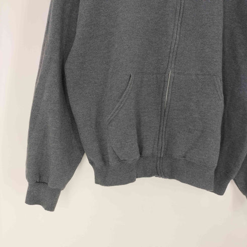 ラッセル Russell 00S OLD Dri-POWER ブランク 無地 ジップ アップ パーカー 裏起毛 チャコール メンズ import:L