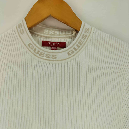 ゲス GUESS Eco Badie ロゴ入り ニットトップ レディース JPN:S