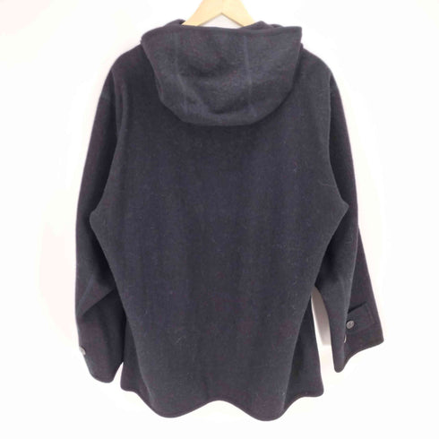 イッセイミヤケメン ISSEY MIYAKE MEN 99AW ポケットステッチデザイン ダブルジップ アルパカ混 ウール フーデッド コート メンズ JPN:M