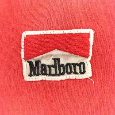 マルボロカントリーストア marlboro country store ワッペンロゴ ペイント加工 ボロ パーカー ボックスシルエット メンズ