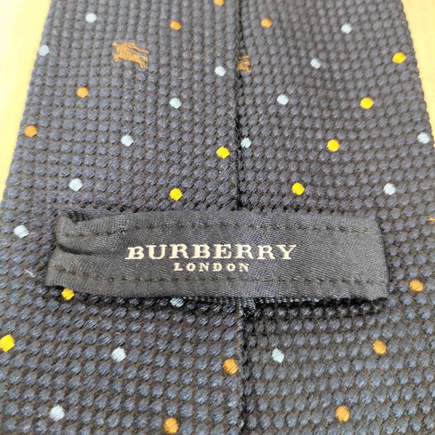 バーバリーロンドン BURBERRY LONDON ドット ストライプ シルク ネクタイ メンズ