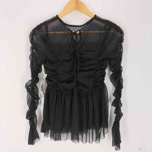 リリーブラウン Lily Brown フリルギャザーチュールトップス レディース ONE SIZE
