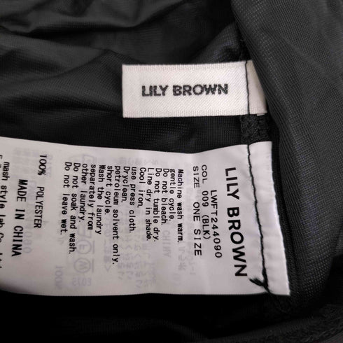 リリーブラウン Lily Brown フリルギャザーチュールトップス レディース ONE SIZE