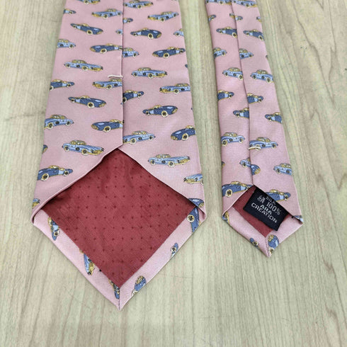 MEN'S COLLECTION メンズ コレクション 車 デザイン シルク ネクタイ メンズ