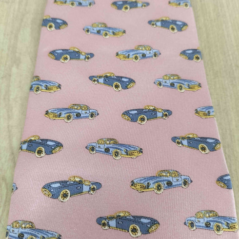 MEN'S COLLECTION メンズ コレクション 車 デザイン シルク ネクタイ メンズ