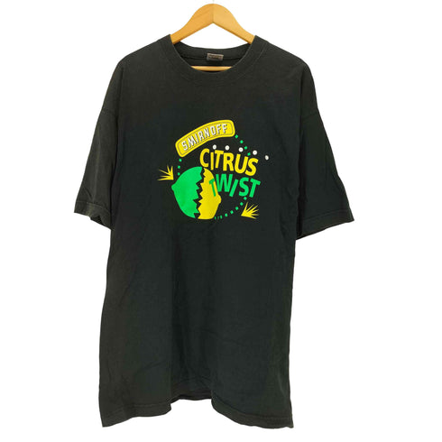 フルーツオブザルーム FRUIT OF THE LOOM 90S USA製 お酒 プリント クルーネック S/S Tシャツ メンズ import:XL