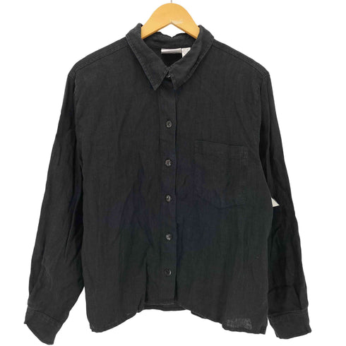 チコズデザイン CHICOS DESIGN 90S レギュラーカラーリネンシャツ レディース JPN:2