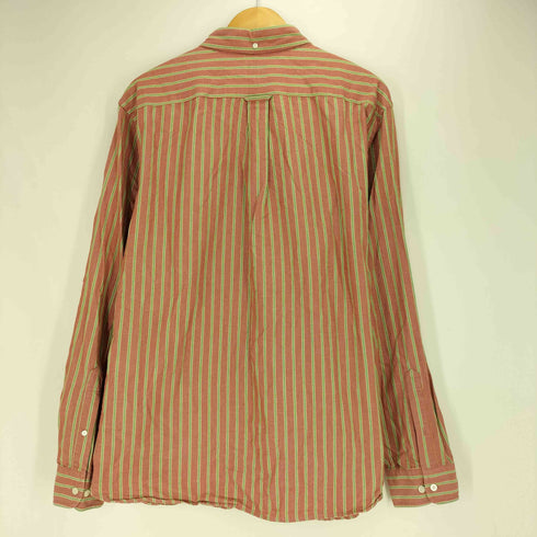 ランズエンド LANDS END 00S SAIL RIGGER OXFORD ストライプ L/S オックスフォード シャツ メンズ import:L