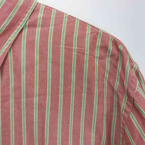 ランズエンド LANDS END 00S SAIL RIGGER OXFORD ストライプ L/S オックスフォード シャツ メンズ import:L