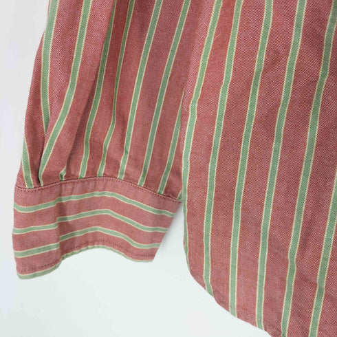 ランズエンド LANDS END 00S SAIL RIGGER OXFORD ストライプ L/S オックスフォード シャツ メンズ import:L
